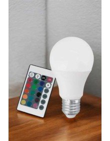 RGB Led Lamba Led Işık Ampul Renk Değiştirebilen 100 Watt