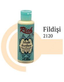 Rich Multi Surface 2120 Fildişi Akrilik Boya 120 cc