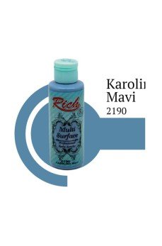 Rich Multi Surface 2190 Karolina Mavi Akrilik Boya 120 cc Rich Multi Surface 2190 Karolina Mavi Akrilik Boya 120 cc