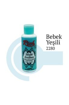 Rich Multi Surface 2280 Bebek Yeşili Akrilik Boya 130 cc Rich Multi Surface 2280 Bebek Yeşili Akrilik Boya 130 cc