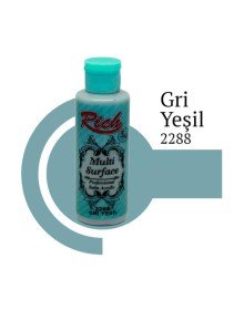 Rich Multi Surface 2288 Gri Yeşil Akrilik Boya 120 cc