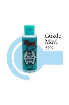 Rich Multi Surface 2292 Gözde Mavi Akrilik Boya 120 cc