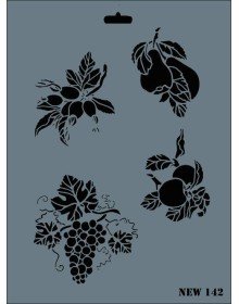 Rich New Seri N-142 Stencil 35x25 cm