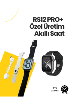 RS12 PRO+ 2025 Serisi Özel Üretim Full Ekranlı Akıllı Saat – Nabız ve Uyku Takibi, Bluetooth Arama, Garantili, Güçlü Batarya