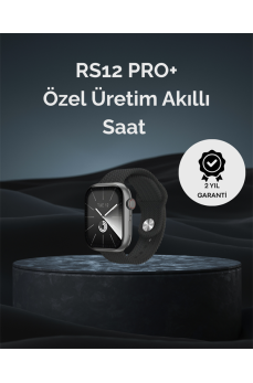 RS12 PRO+ 2025 Serisi Uzun Şarj Süreli Garantili Full Ekranlı Özel Üretim Akıllı Saat – 2GB Hafıza, AMOLED, GPS, Sesli Arama