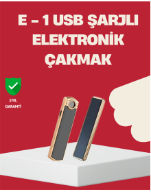 Rüzgar Geçirmez Elektronik Çakmak – Modern Tasarım, Metal Gövde