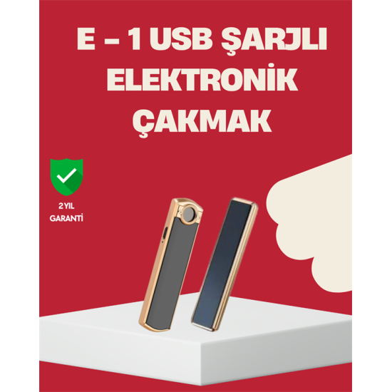 Rüzgar Geçirmez Elektronik Çakmak – Modern Tasarım, Metal Gövde