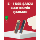 Rüzgar Geçirmez Elektronik Çakmak – Modern Tasarım, Metal Gövde