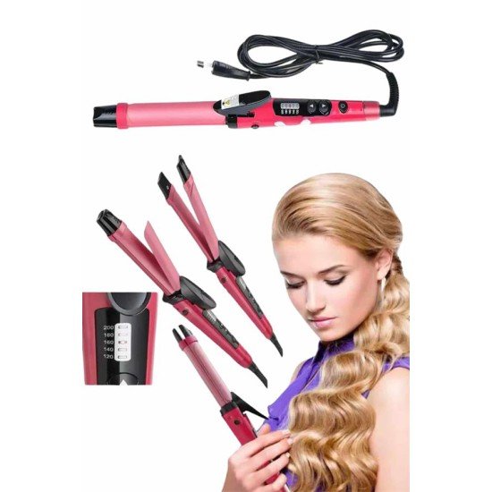 Saç Düzleştirici Ve Maşa İkili Saç Şekillendirici Tüm Saç Tiplerine Uygun