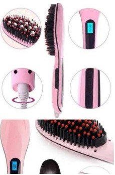 Saç Fırça Akıllı LCD Ekran Pratik Saç Düzleştirici Tarak Pratik Taşınabilir