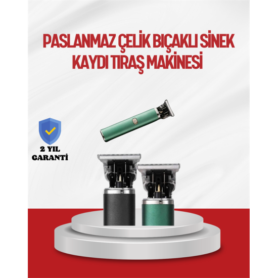 Saç Sakal Ense Paslanmaz Çelik T-Bıçak Vücut Tıraş Makinesi Saç Sakal Ense Paslanmaz Çelik T-Bıçak Vücut Tıraş Makinesi