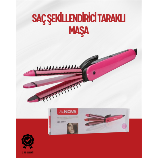 Saçı Sabitleyen Çok Fonksiyonlu Saç Maşası