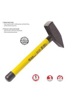 Sait Demirci Metal Saplı Çekiç 1500 gr