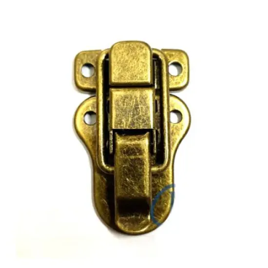 Sandık, Kutu Klipsi, Ön Kilidi - 48x30mm, Antik, 100 Adet Sandık, Kutu Klipsi, Ön Kilidi - 48x30mm, Antik, 100 Adet