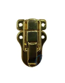 Sandık, Kutu Klipsi, Ön Kilidi - 48x30mm, Altın, 100 Adet