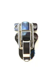 Sandık, Kutu Klipsi, Ön Kilidi - 48x30mm, Nikel, 1 Adet