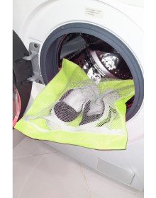 Sarı- Fermuarlı - Hassas Çamaşır Terlik  Ayakkabı Yıkama Filesi Büyük Boy