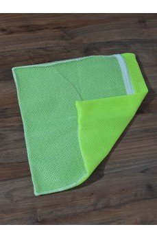 Sarı- Fermuarlı - Hassas Çamaşır Terlik  Ayakkabı Yıkama Filesi Büyük Boy