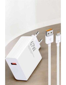 Şarj Aleti 67W Hızlı Şarj Turbo Type-C Uyumlu Şarj Adaptörü Kablosu