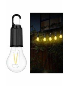 Şarjlı Dekoratif Kamp Lambası Askılı Ampul Led Işık Type-C Girişli