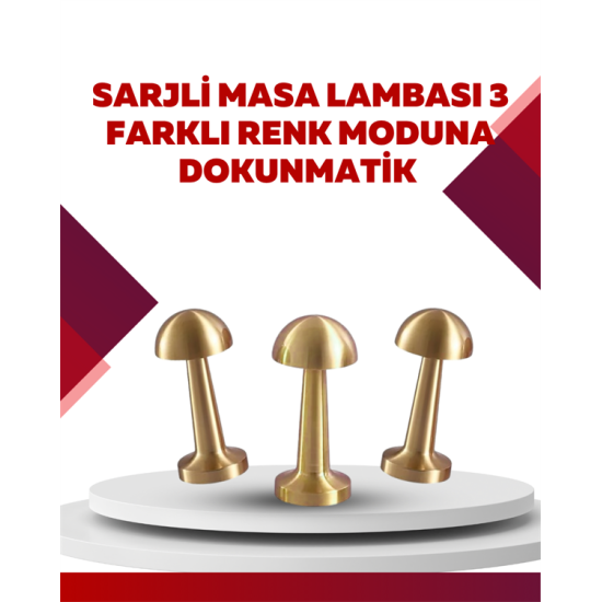 Şarjlı Dimmerli LED Masa Lambası – 4-8 Saat Aydınlatma Şarjlı Dimmerli LED Masa Lambası – 4-8 Saat Aydınlatma