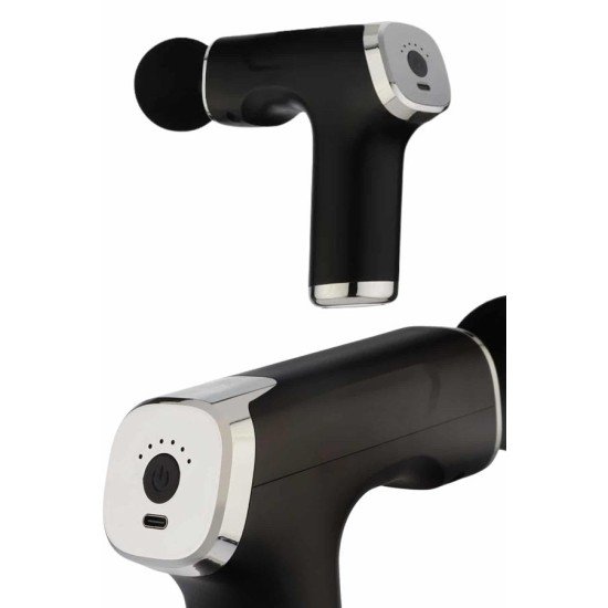 Şarjlı Masaj Tabancası 4 Başlıklı Mini Masaj Tabancası ve Masaj Aleti Şarjlı Masaj Tabancası 4 Başlıklı Mini Masaj Tabancası ve Masaj Aleti