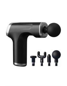 Şarjlı Masaj Tabancası 4 Başlıklı Mini Masaj Tabancası ve Masaj Aleti