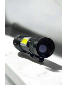 Şarjlı Metal Zoomlu El Feneri Işıldak Led Işık Taşınabilir El Lambası