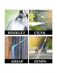 Şarjlı Oto Yıkama, Bahçe Sulama Tabancası Makinesi Yüksek Basınçlı