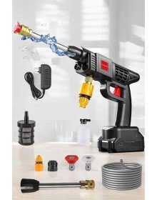 Şarjlı Oto Yıkama Tabancası Su Basınçlı Hazneli Bataryalı