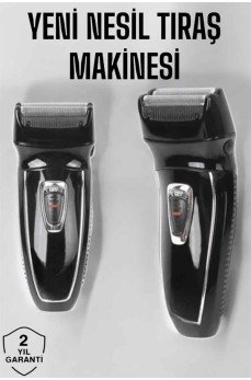 Şarjlı Paslanmaz Çelik Bıçaklı ve Kablosuz Saç Sakal Tıraş Makinesi