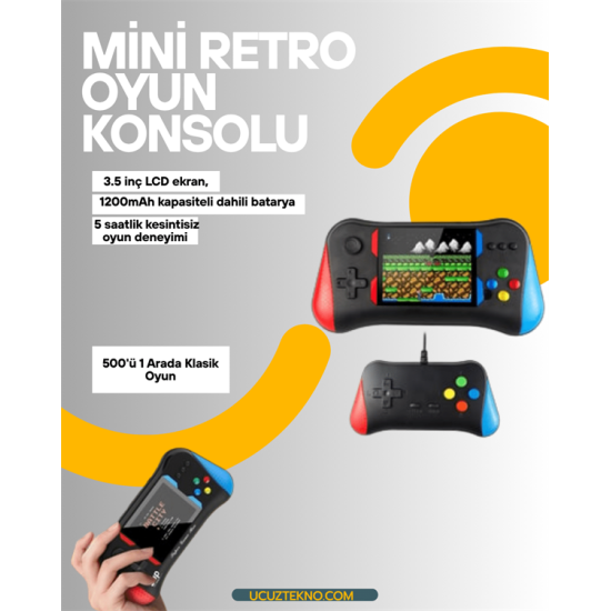Şarjlı Taşınabilir Oyun Konsolu – X7M Retro Game Box