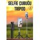 Selfie Çubuğu Tripod Kumandalı Telefon Tutucu Siyah