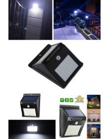 Sensörlü Solar Duvar Lambası 20 Ledli