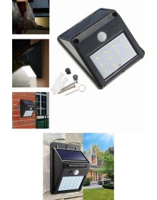 Sensörlü Solar Duvar Lambası 20 Ledli