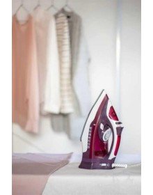Seramik Tabanlı Kırmızı 2200 Watt Şok Buharlı Ütü