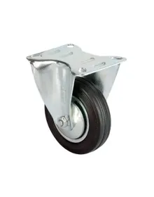 Servis Tekeri - Tablalı Siyah Sabit - Çap 100 mm