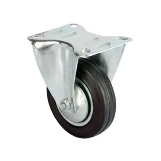 Servis Tekeri - Tablalı Siyah Sabit - Çap 100 mm Servis Tekeri - Tablalı Siyah Sabit - Çap 100 mm