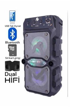 Ses Bombası Kablosuz Bluetooth Hoparlör Çift Çıkışlı Yüksek Ses Kaliteli Hoparlör Ses Bombası Kablosuz Bluetooth Hoparlör Çift Çıkışlı Yüksek Ses Kaliteli Hoparlör