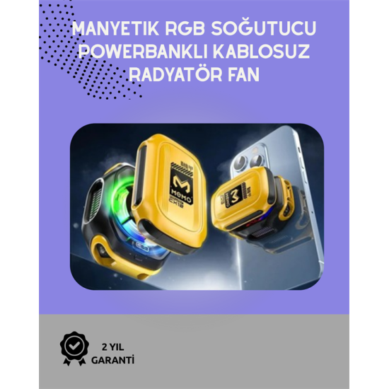 Sessiz Çalışan Yarı İletken Telefon Soğutucu | iOS ve Android Uyumlu | 10W Güç