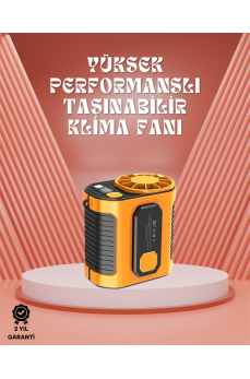 Sessiz Turbo Fan – Kamp, Spor, Ofis İçin Taşınabilir Mini Soğutucu