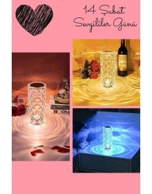 Sevgililer Gününe Özel Romantik Kristal Gece Lambası Sevgiliye Hediye