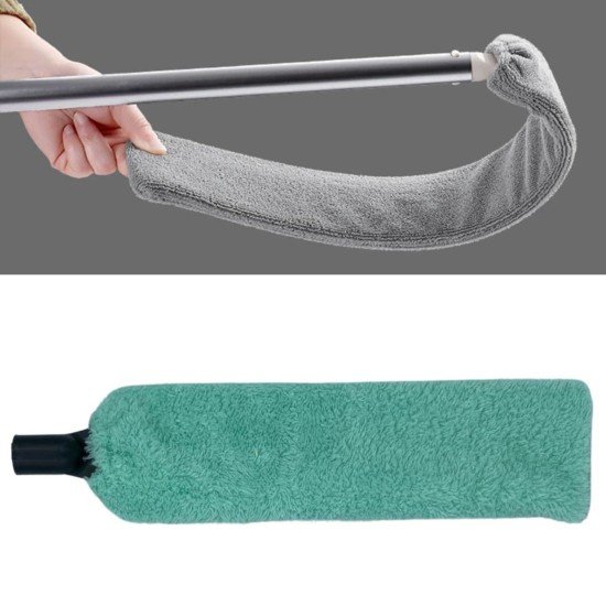 Sihirli Mikrofiber Başlıklı Girintili Yüzey Temizleme Mopu Toz Alma Fırçası
