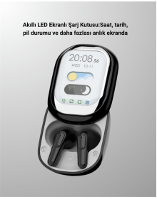 Şık, Akıllı ve Güçlü: LED Ekranlı Kablosuz Kulaklık Seti