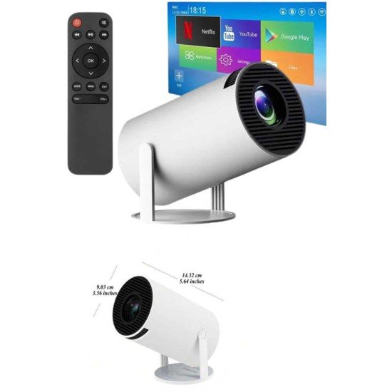 Sinema Projektörü Android HDMI USB WİFİ Ses Çıkışlı Ayaklı Projeksiyon Taşınabilir Sinema Projektörü Android HDMI USB WİFİ Ses Çıkışlı Ayaklı Projeksiyon Taşınabilir