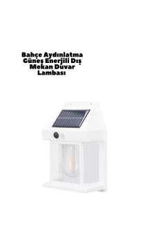 Güneş Enerjili Duvar Lambası BK888
