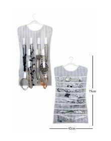 Siyah Çizgili Elbise Şeklinde Çift Taraflı Takı Organizeri