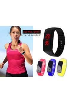 Siyah Ekranlı Led Kol Saati (Mavi) Siyah Ekranlı Led Kol Saati (Mavi)