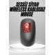 Siyah Kablosuz Mouse Wireless Mouse Minimal Tasarım