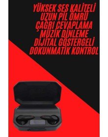 Siyah Profesyonel  Kulaklık HD Mikrofonlu Çağrı Cevaplayabilen